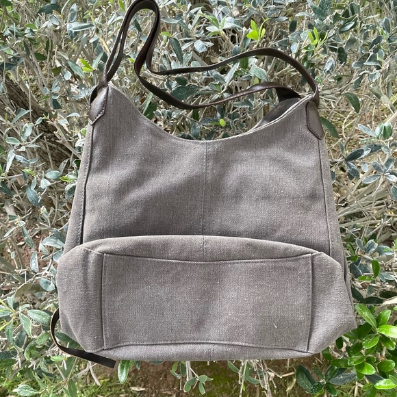 Gray Canvas Tote - Picture 2 of 4